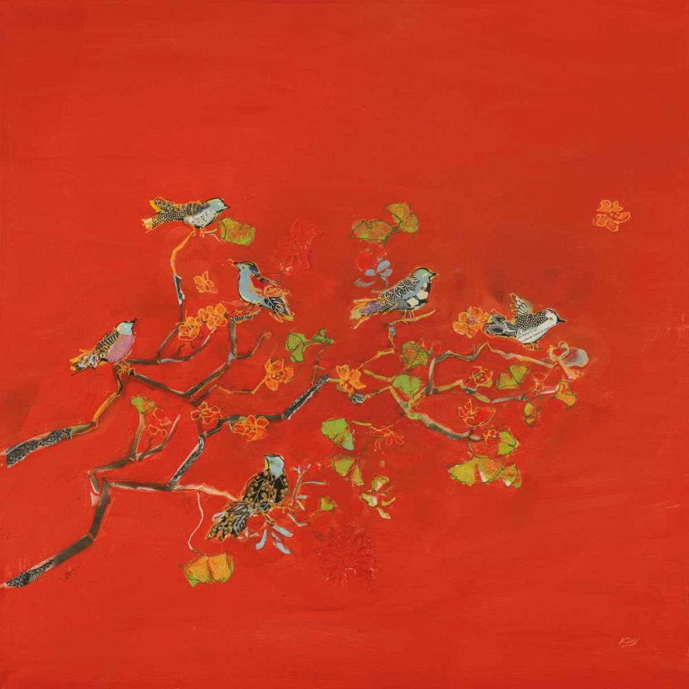 Bird Party art print by Kellie Day for $57.95 CAD