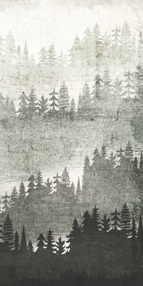 Mountainscape Silver Panel III art print by Michael Mullan for $57.95 CAD