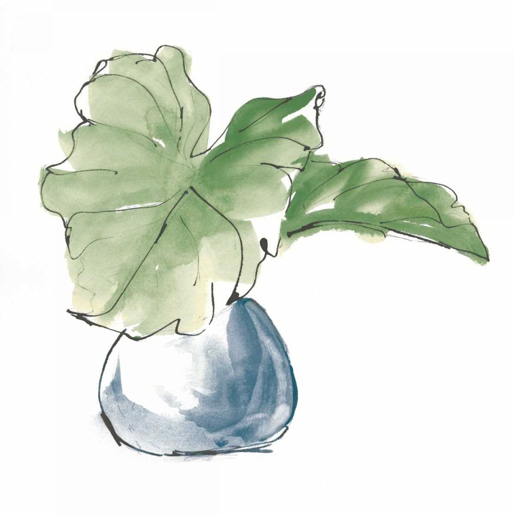 Plant Big Leaf I Dark Green art print by Chris Paschke for $57.95 CAD