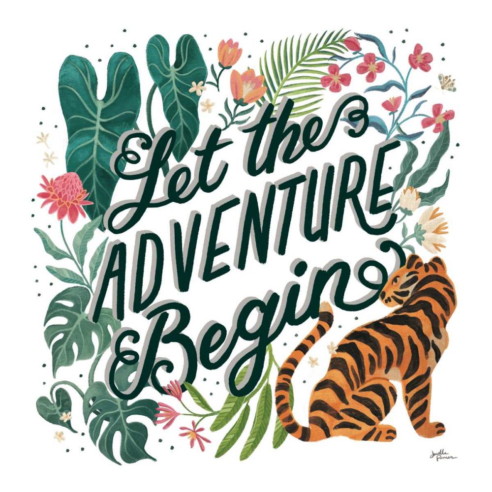 Jungle Love VII White art print by Janelle Penner for $57.95 CAD