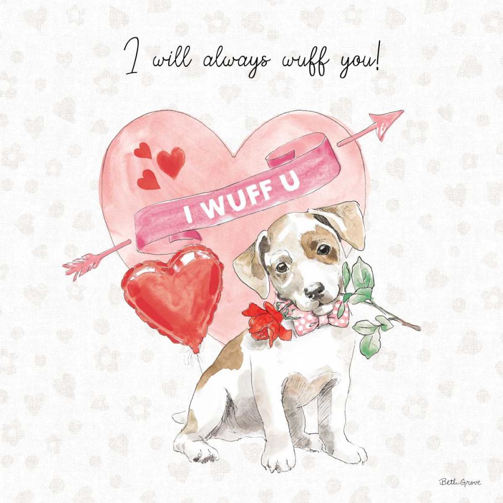 Paws of Love II Pink art print by Beth Grove for $57.95 CAD