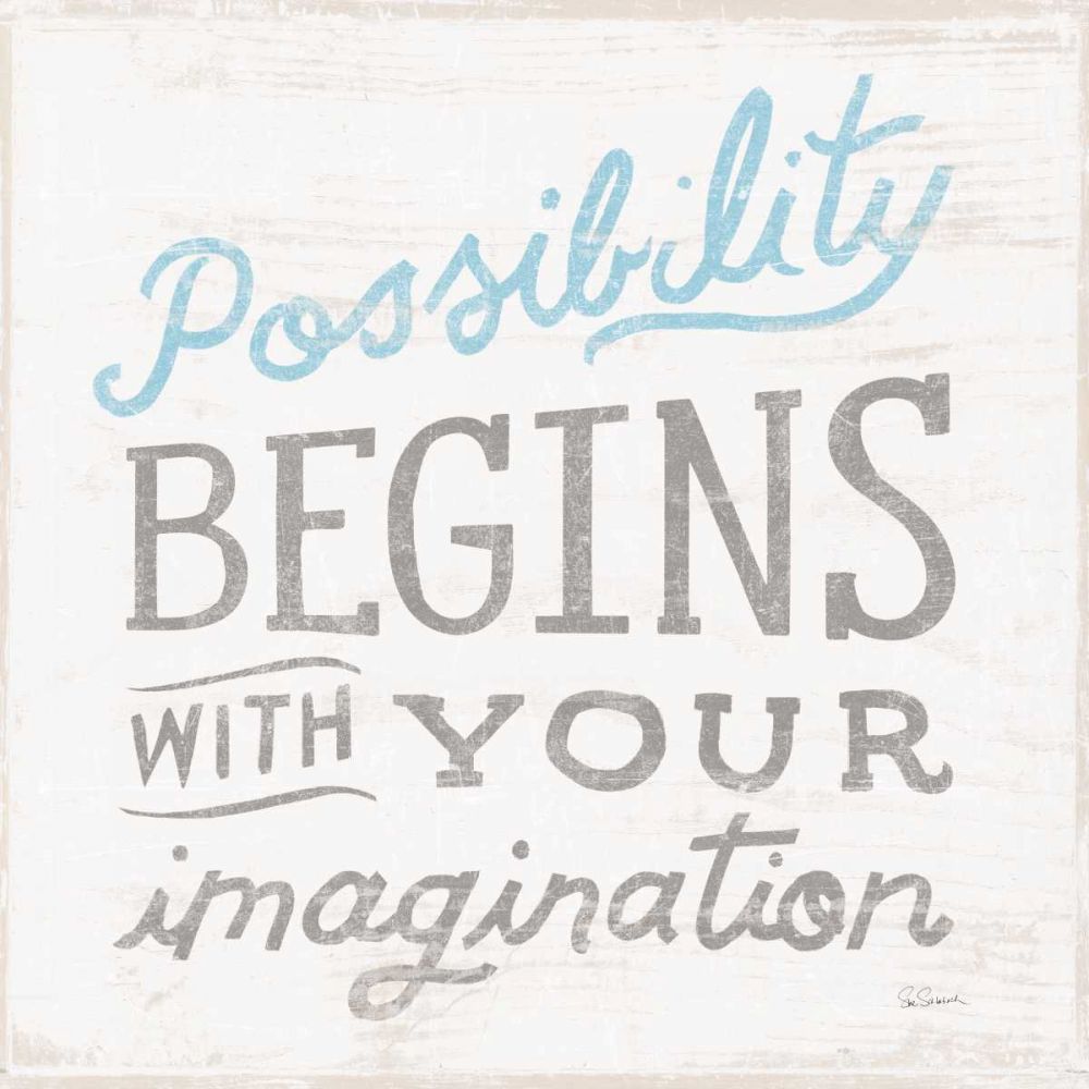 Possibility Gray art print by Sue Schlabach for $57.95 CAD