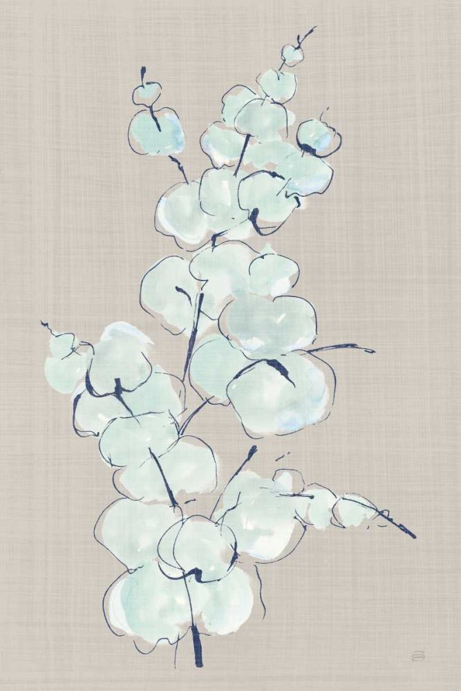 Eucalyptus Branch IV Blue Gray art print by Chris Paschke for $57.95 CAD