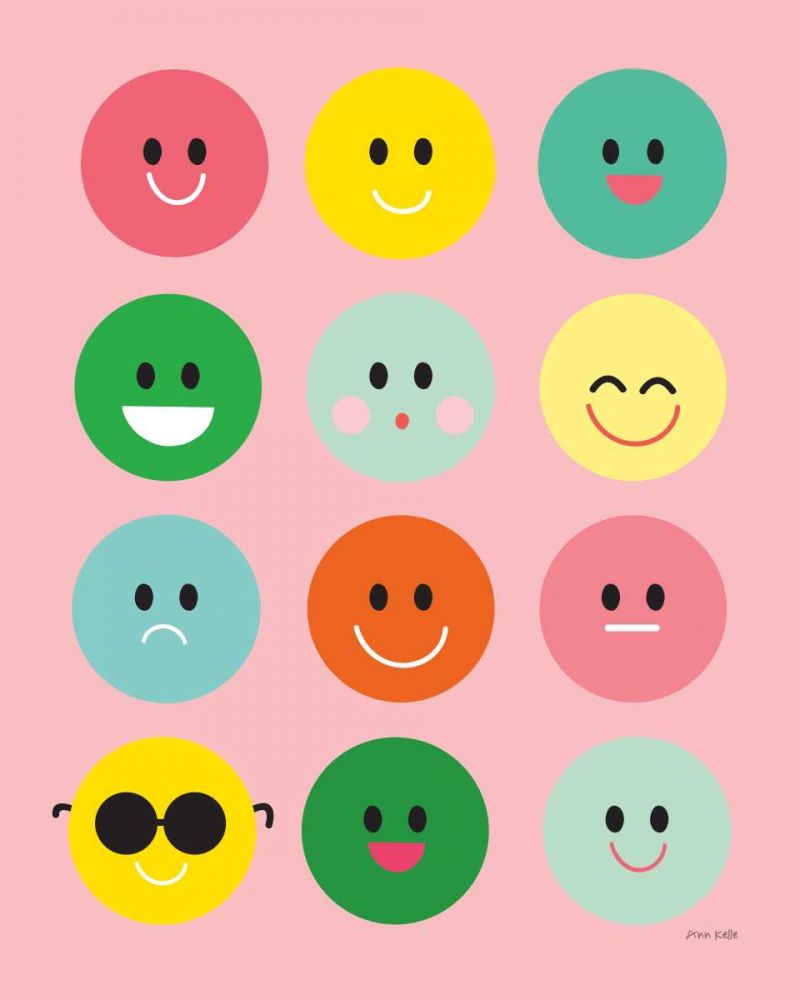 Happy Circles art print by Ann Kelle for $57.95 CAD