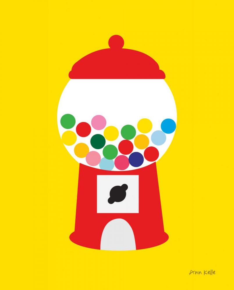 Gumball Machine art print by Ann Kelle for $57.95 CAD