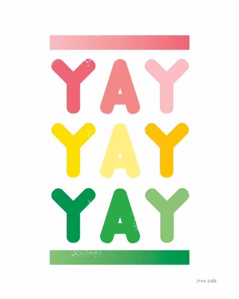 Yay art print by Ann Kelle for $57.95 CAD