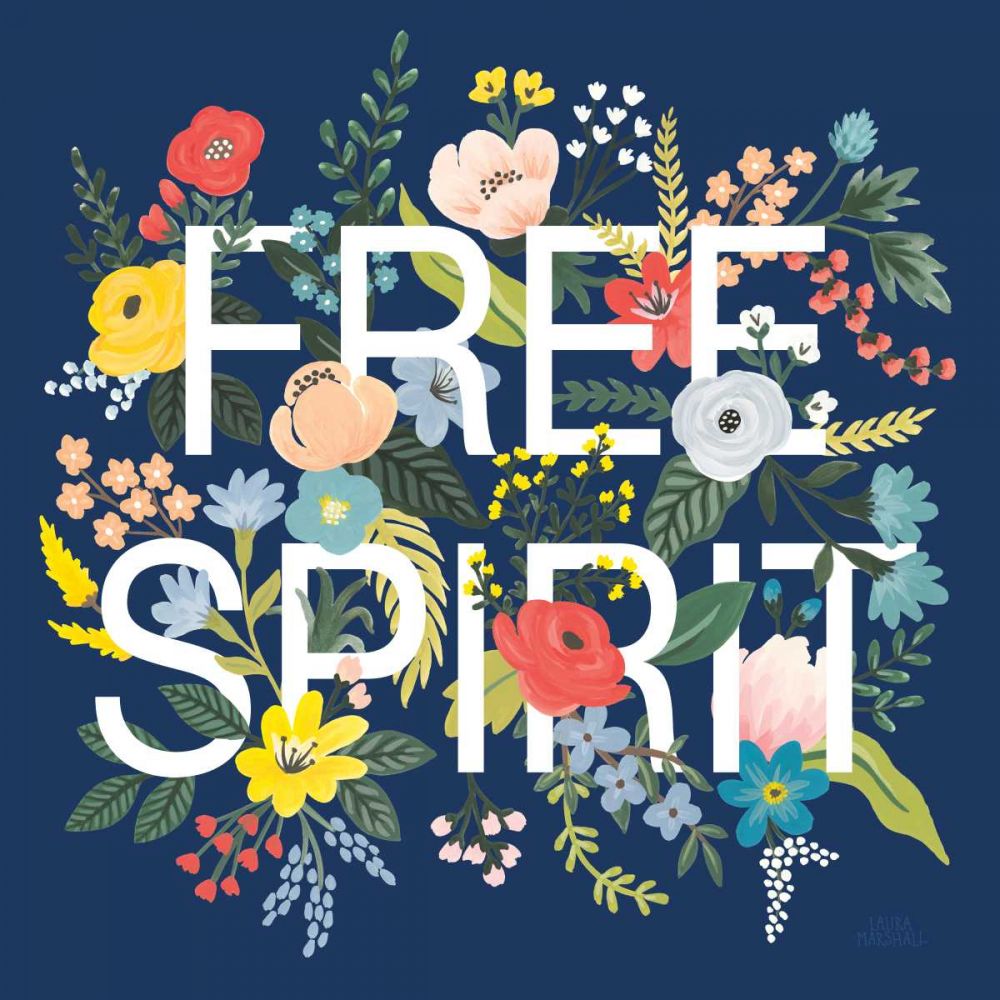 Wild Garden II Navy art print by Laura Marshall for $57.95 CAD
