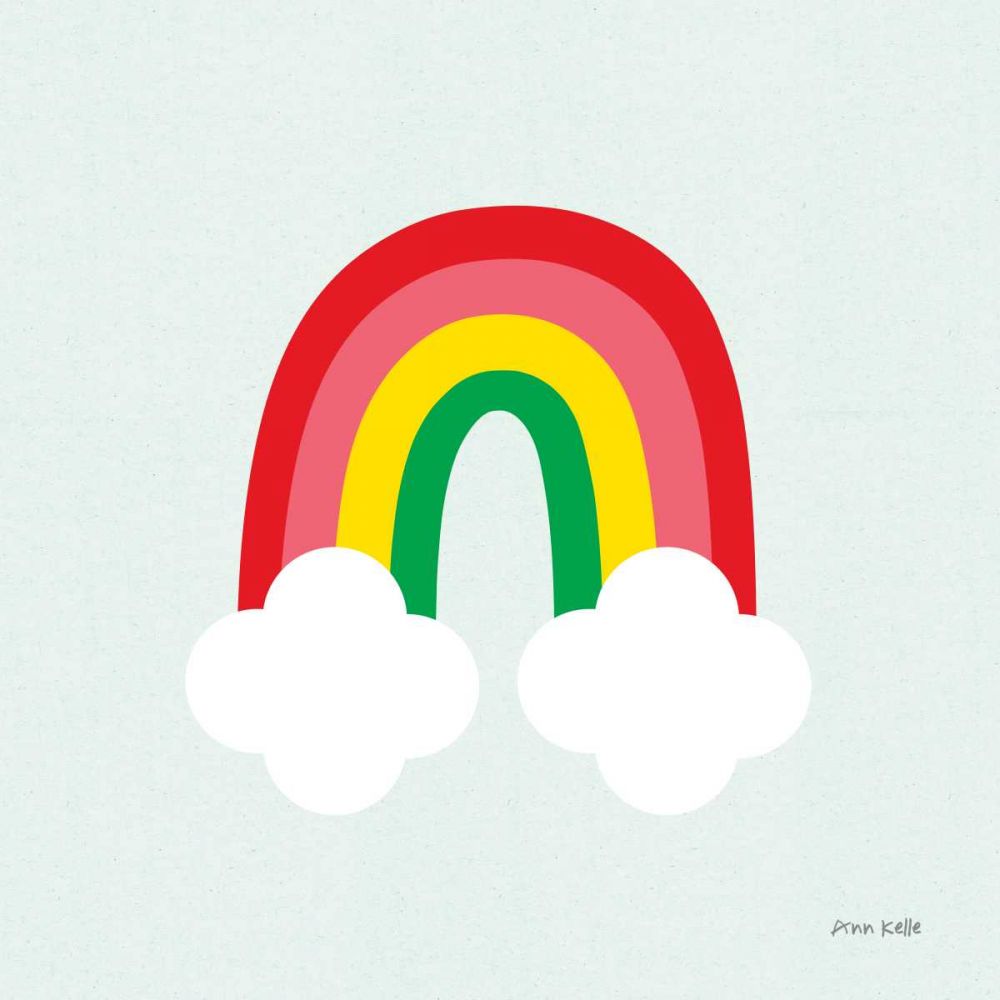 Bright Rainbow I art print by Ann Kelle for $57.95 CAD