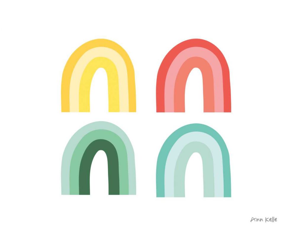 Rainbow Colors I art print by Ann Kelle for $57.95 CAD