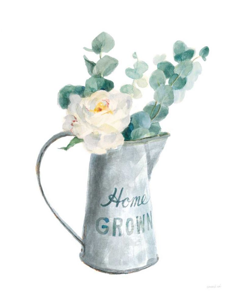 Floursack Home V on White art print by Danhui Nai for $57.95 CAD