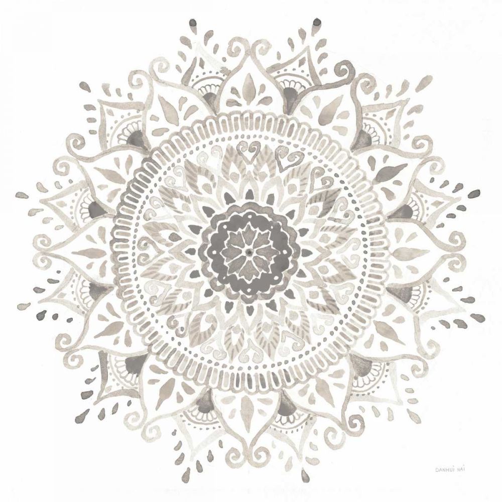 Mandala Delight I Neutral art print by Danhui Nai for $57.95 CAD