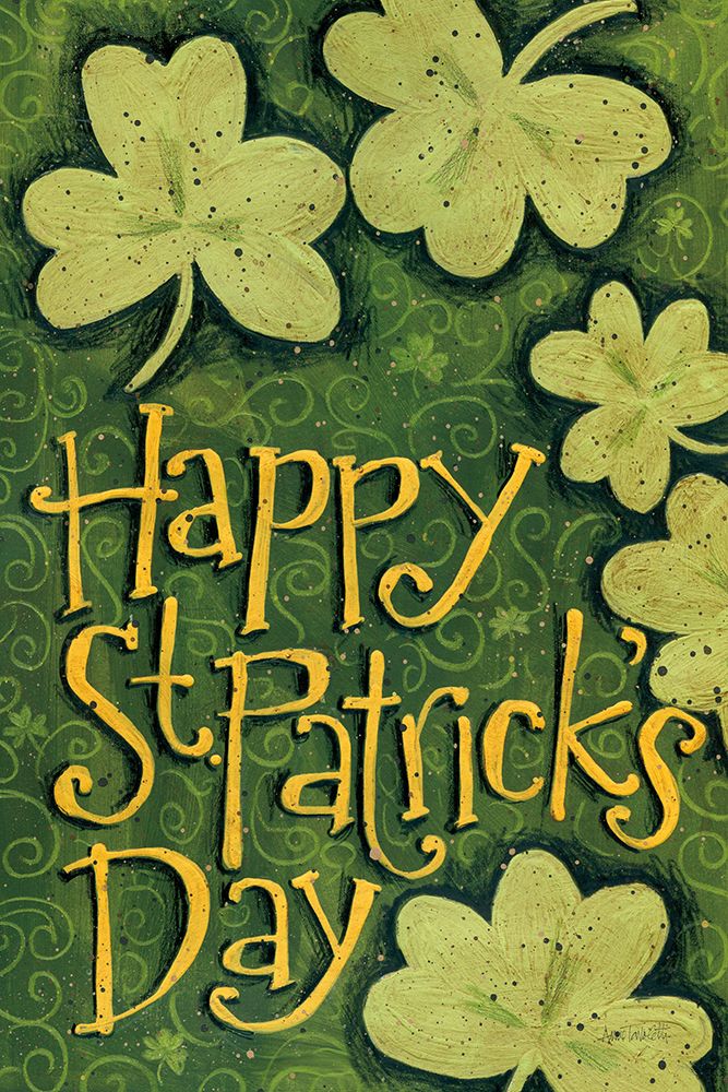 Happy St Patricks Day art print by Anne Tavoletti for $57.95 CAD