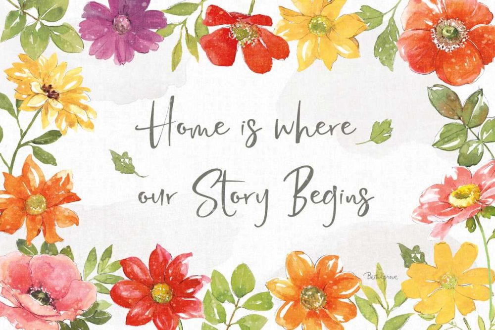 Farmhouse Floral I art print by Beth Grove for $57.95 CAD