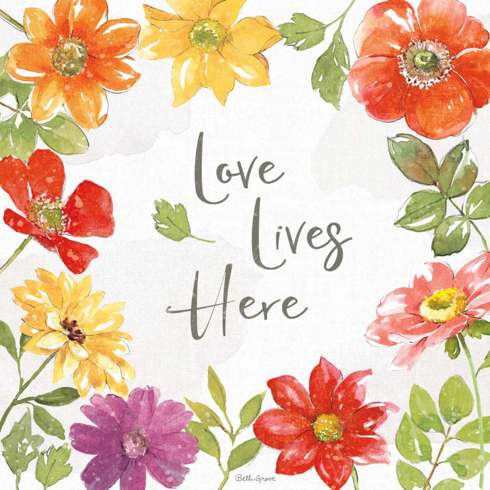 Farmhouse Floral III art print by Beth Grove for $57.95 CAD