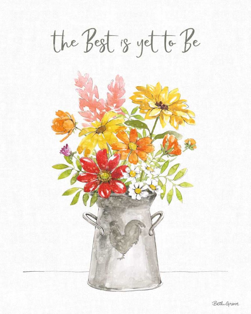 Farmhouse Floral VI art print by Beth Grove for $57.95 CAD