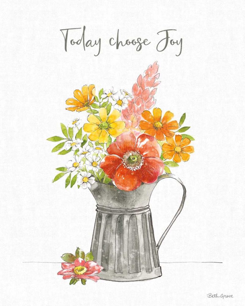Farmhouse Floral VII art print by Beth Grove for $57.95 CAD