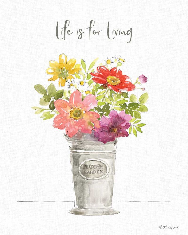 Farmhouse Floral IX art print by Beth Grove for $57.95 CAD