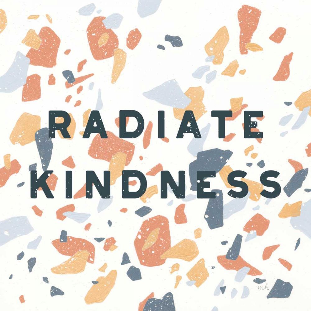 Terrazzo Inspiration I Kindness Retro art print by Moira Hershey for $57.95 CAD
