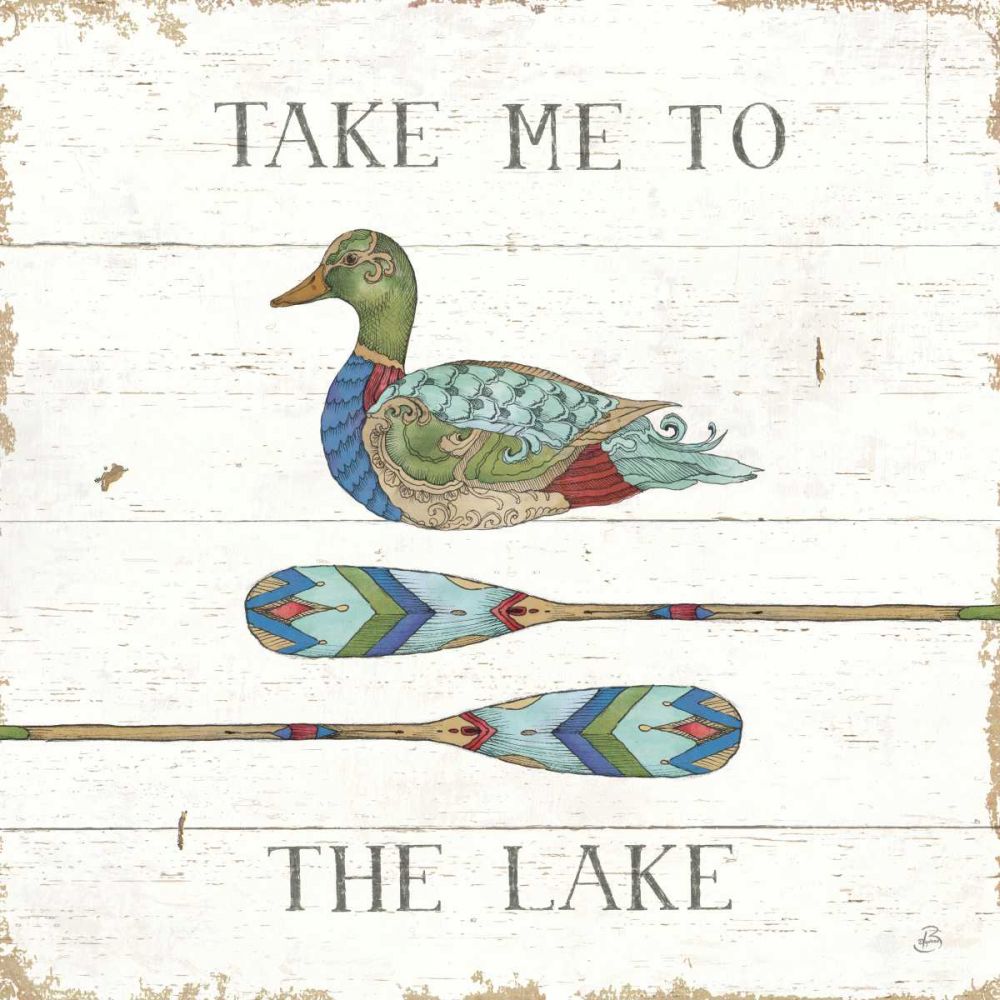 Lake Sketches VII Color art print by Daphne Brissonnet for $57.95 CAD