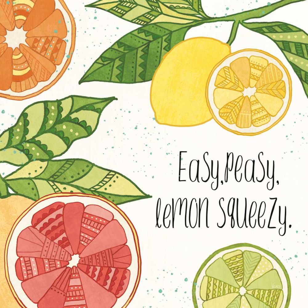 Citrus Splash III Black Text art print by Veronique Charron for $57.95 CAD