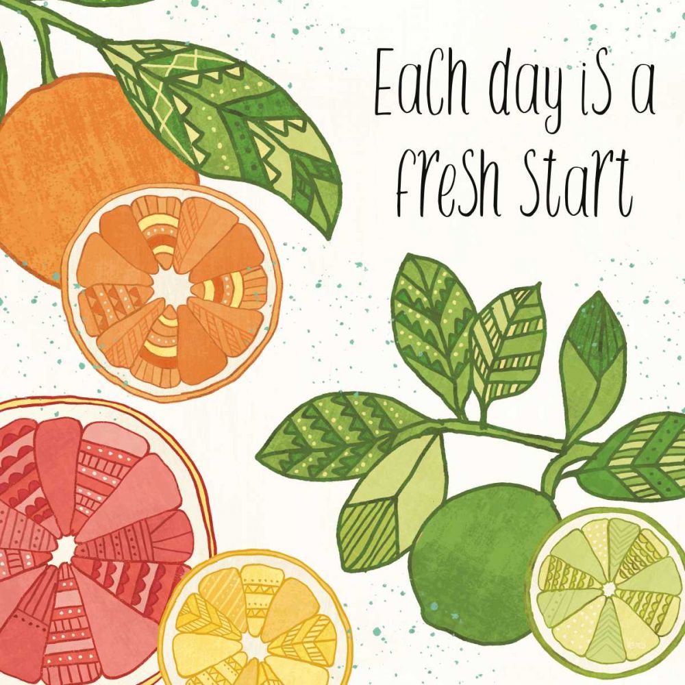Citrus Splash IV Black Text art print by Veronique Charron for $57.95 CAD