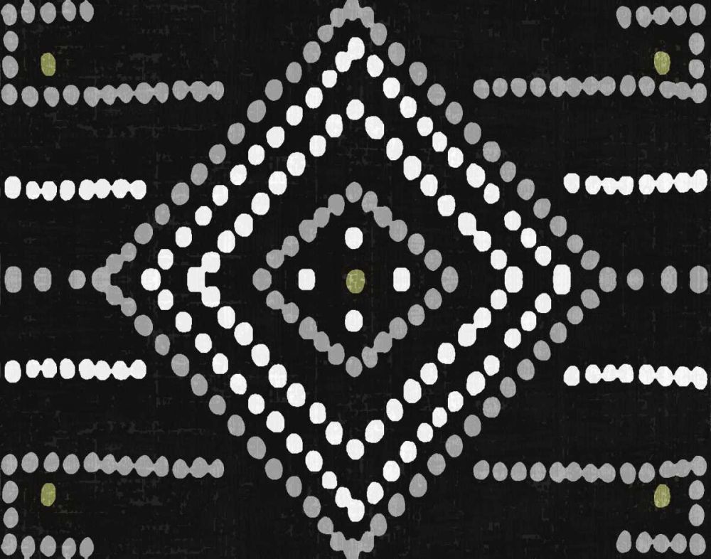 Daisy Dots Tile VI Black art print by Wild Apple Portfolio for $57.95 CAD