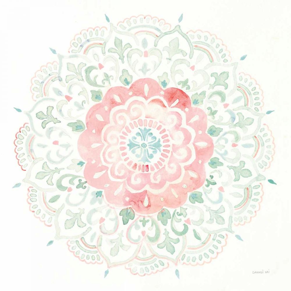 Mandala Delight IV Blue Green art print by Danhui Nai for $57.95 CAD