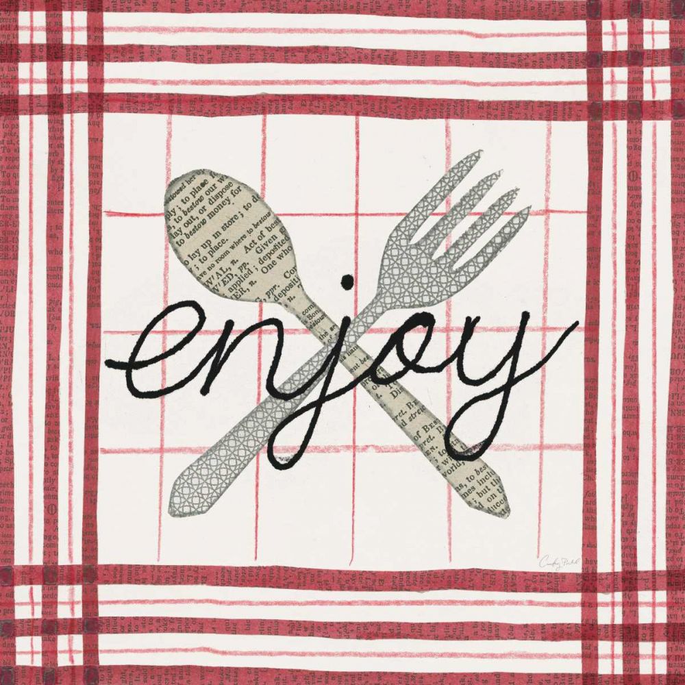 Cool Kitchen Enjoy art print by Courtney Prahl for $57.95 CAD