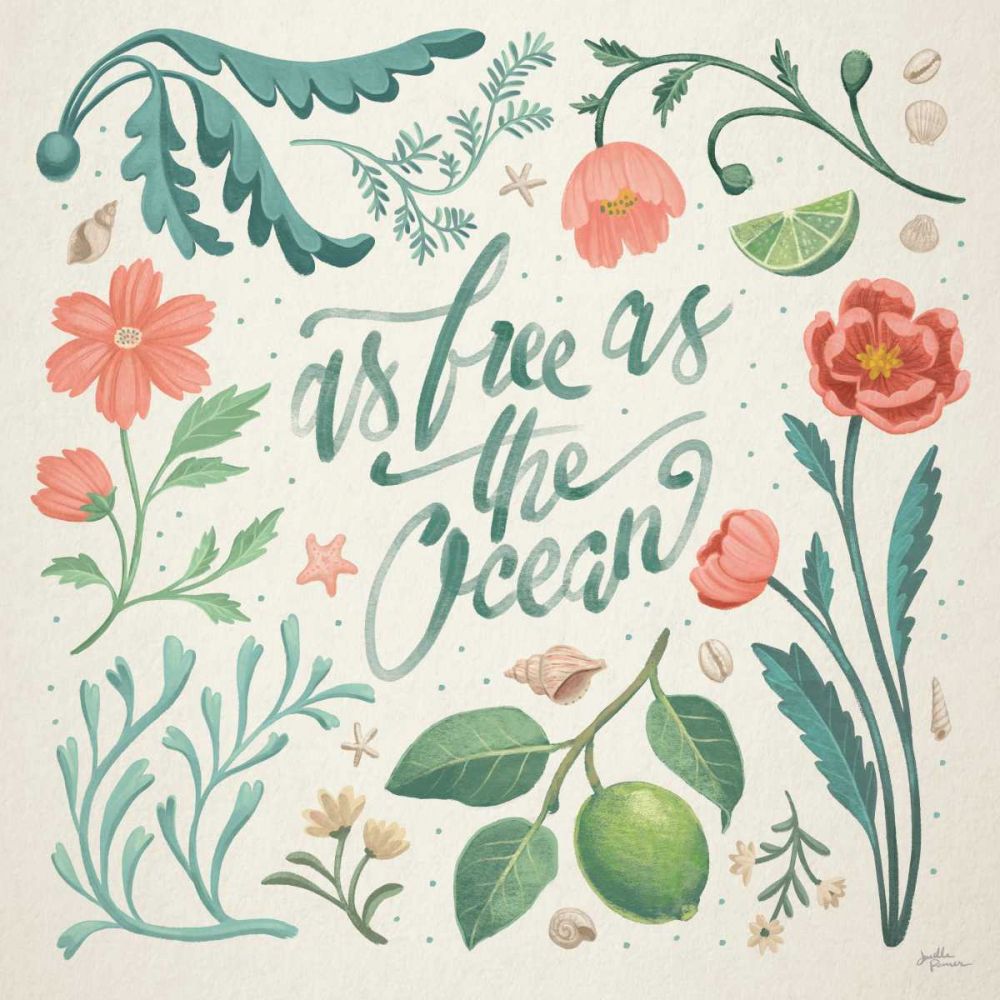Seaside Botanical IV art print by Janelle Penner for $57.95 CAD