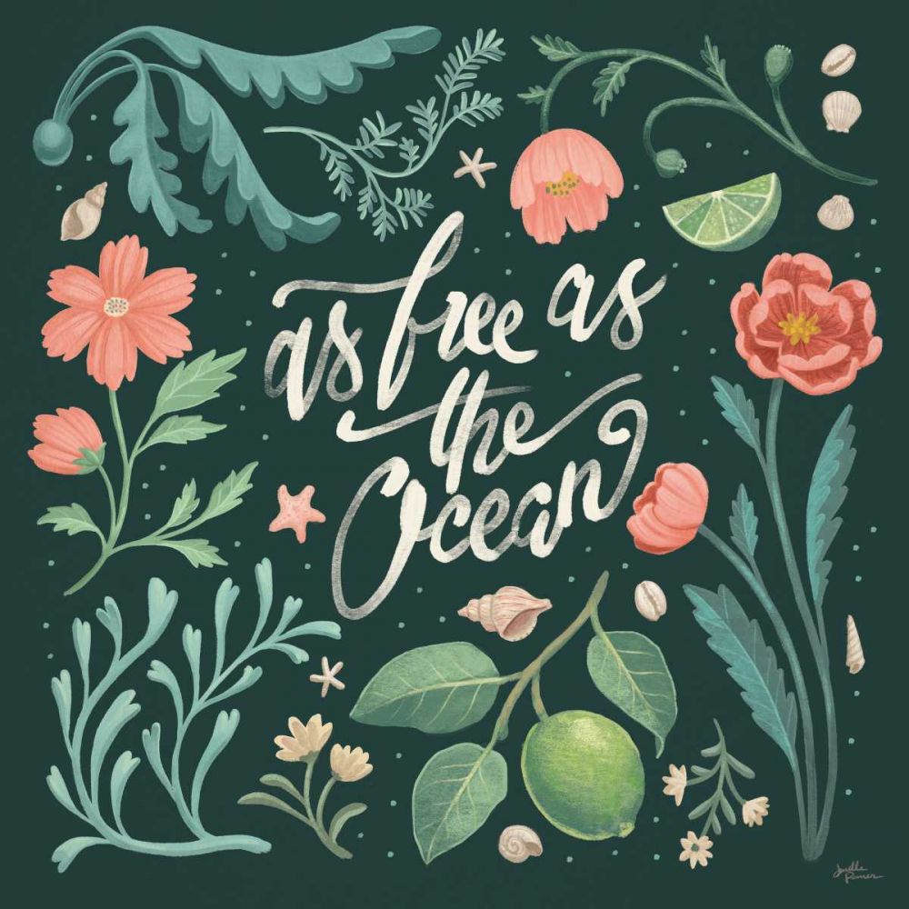Seaside Botanical IV Dark art print by Janelle Penner for $57.95 CAD