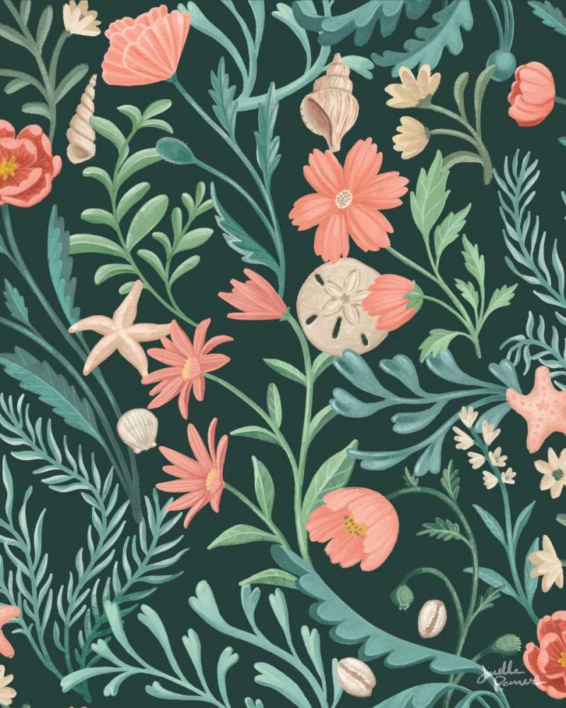 Seaside Botanical Pattern IB art print by Janelle Penner for $57.95 CAD