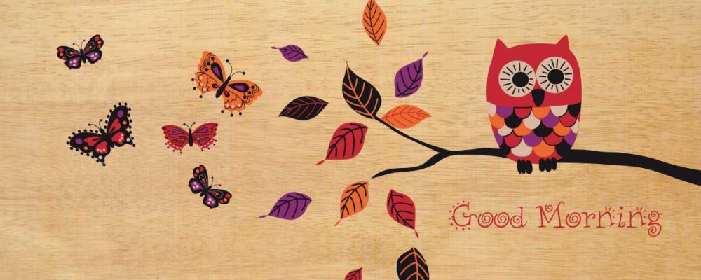 Good Morning Owl art print by Wild Apple Portfolio for $57.95 CAD
