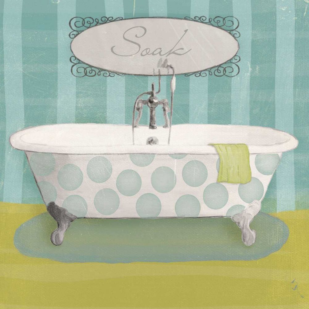Polka Tub II art print by Sarah Adams for $57.95 CAD