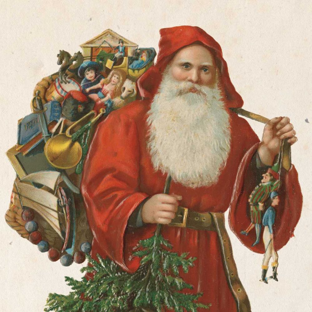 Victorian Santa III art print by Wild Apple Portfolio for $57.95 CAD