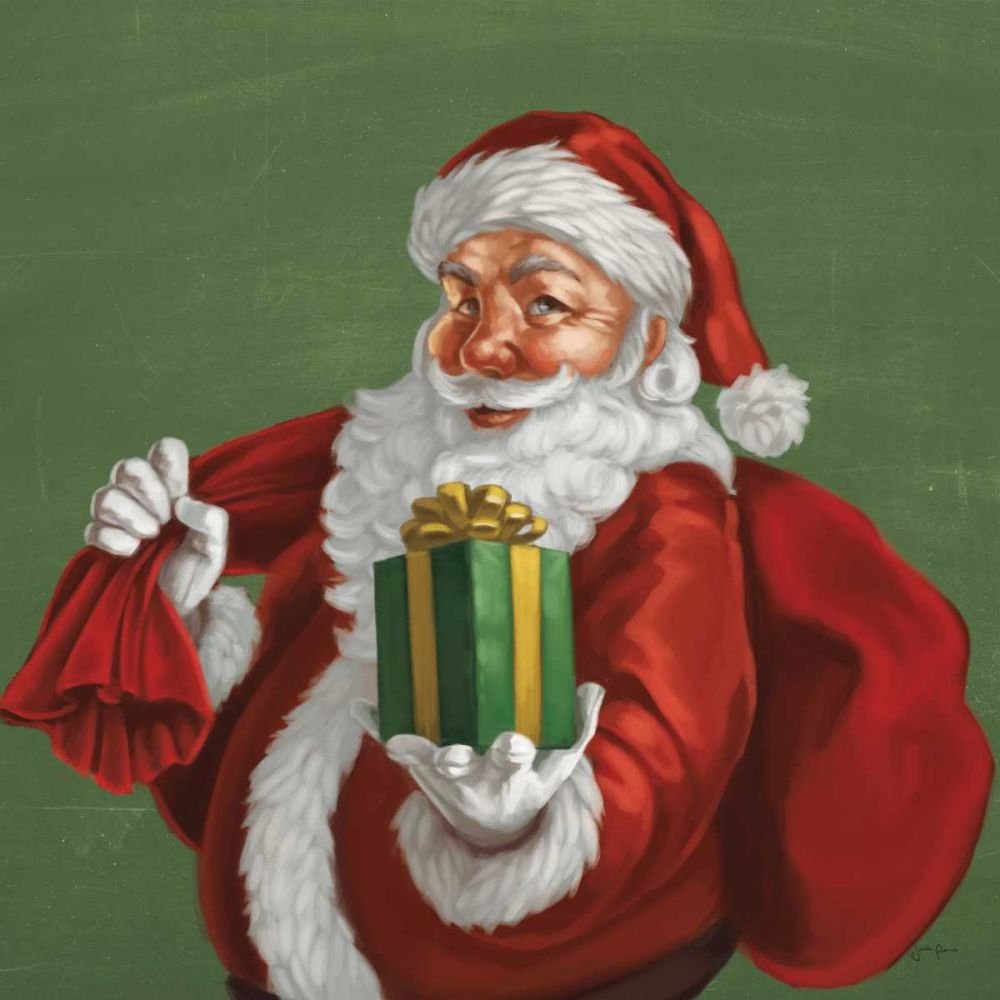 Holiday Santa I art print by Janelle Penner for $57.95 CAD