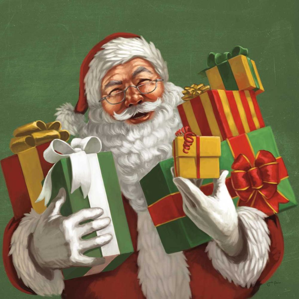 Holiday Santa IV art print by Janelle Penner for $57.95 CAD