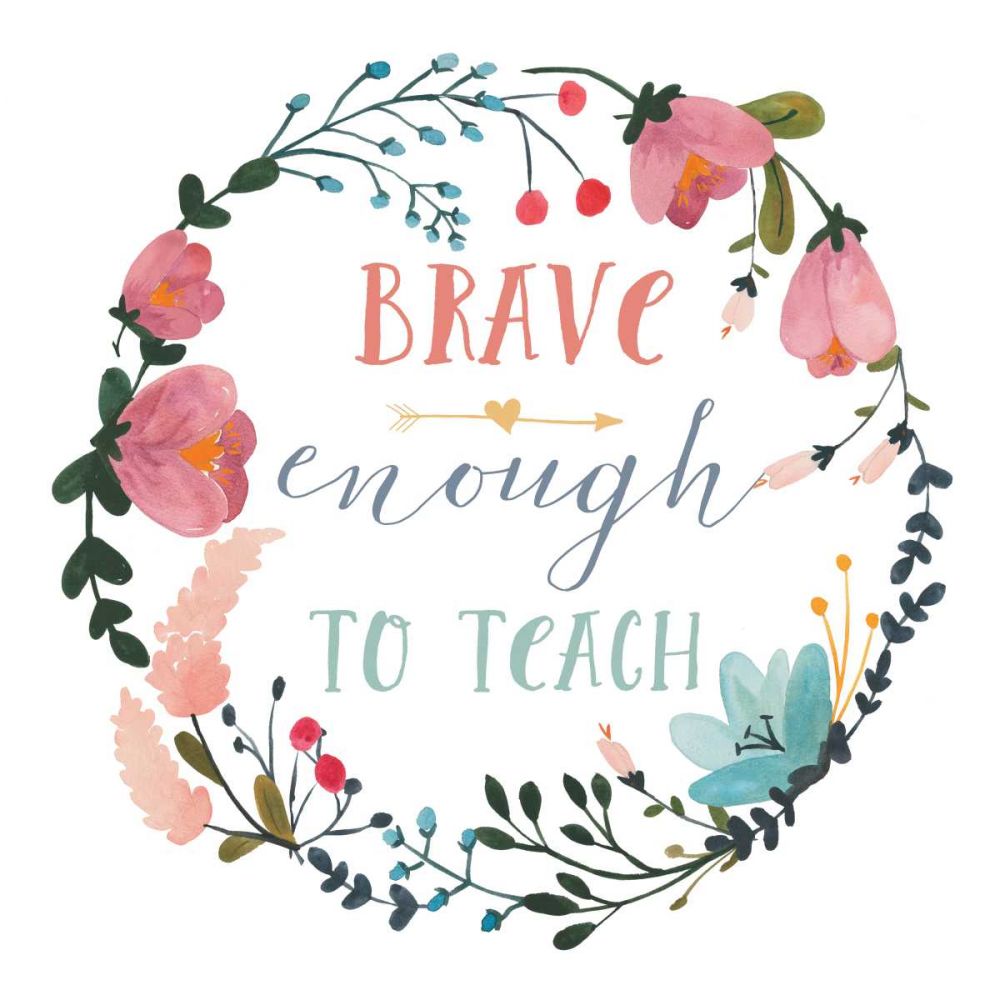Harriet Floral Teacher Inspiration II art print by Wild Apple Portfolio for $57.95 CAD