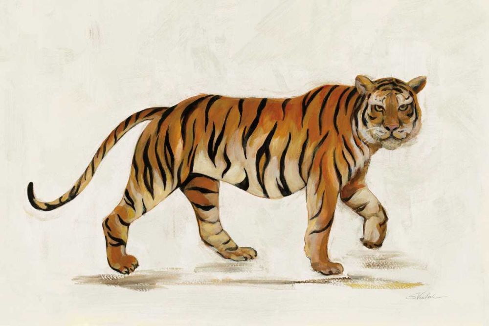 Walking Tiger Light art print by Silvia Vassileva for $57.95 CAD