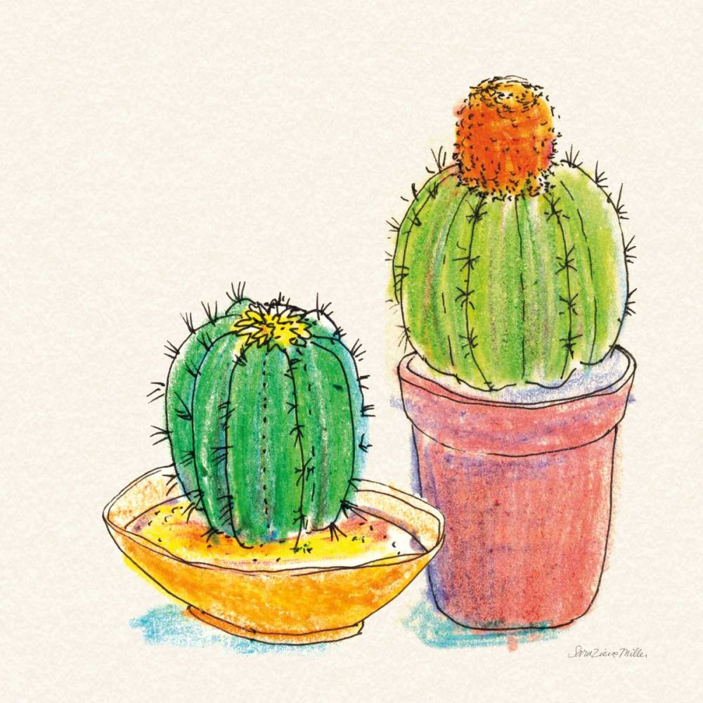 Cacti Garden III art print by Sara Zieve Miller for $57.95 CAD