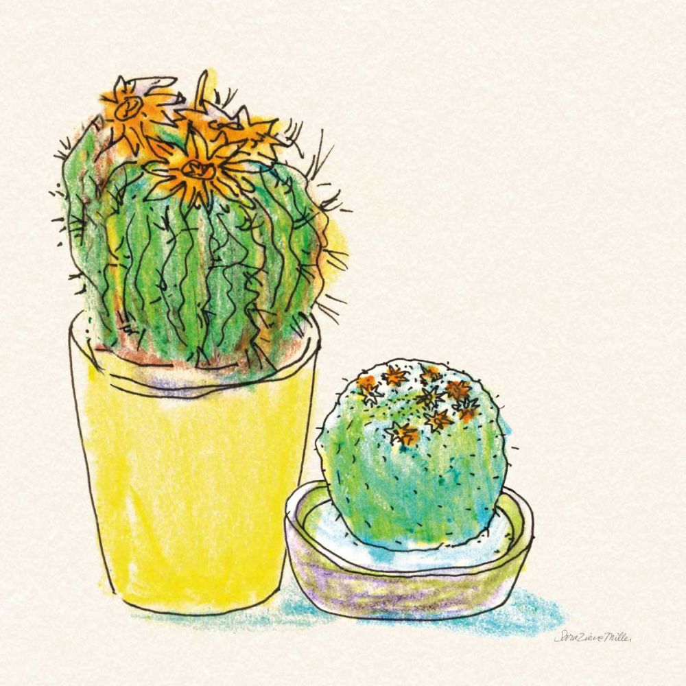 Cacti Garden IV art print by Sara Zieve Miller for $57.95 CAD