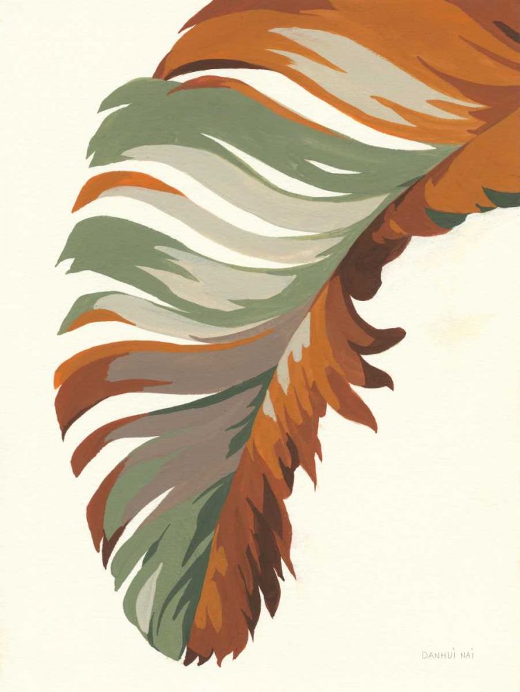 Retro Big Leaf I art print by Danhui Nai for $57.95 CAD