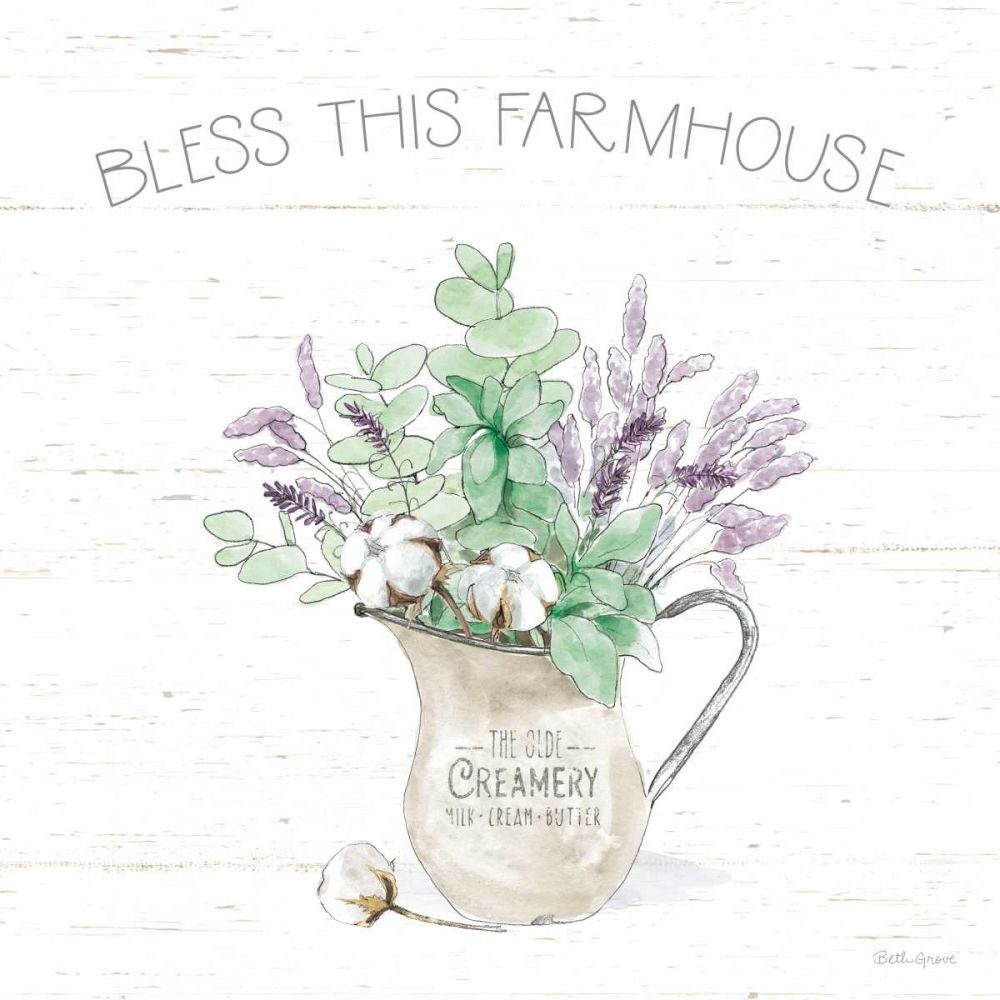 Farmhouse Cotton II Sage art print by Beth Grove for $57.95 CAD