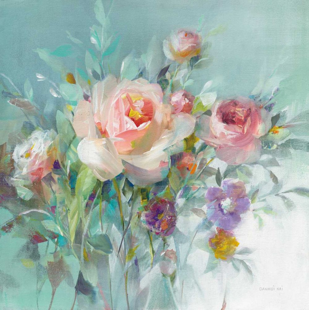 Summer Garden Roses art print by Danhui Nai for $57.95 CAD