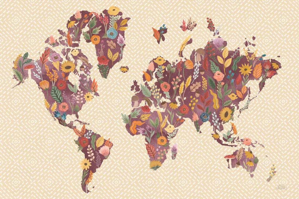 Harvest Garden World art print by Laura Marshall for $57.95 CAD