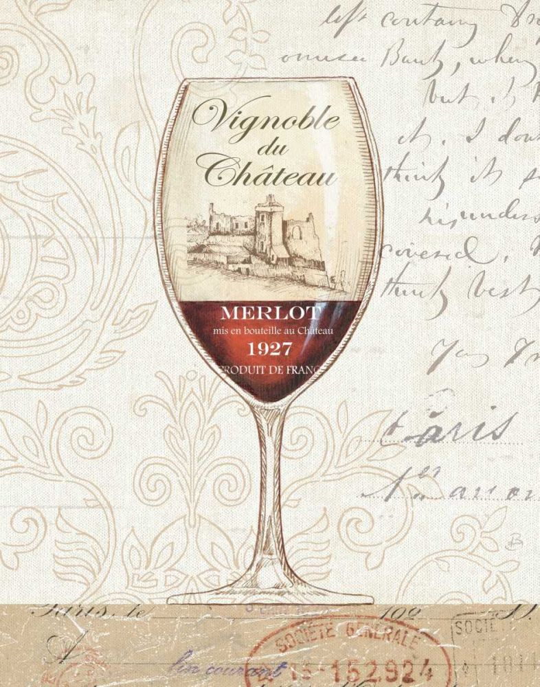 Wine by the Glass II art print by Daphne Brissonnet for $57.95 CAD