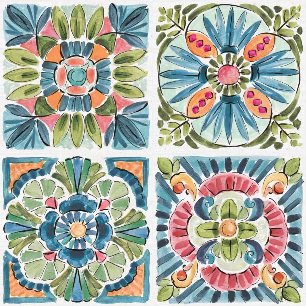 Gypsy Meadow Pattern VII art print by Daphne Brissonnet for $57.95 CAD