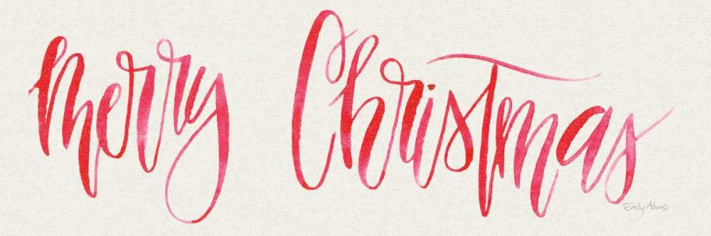 Merry Christmas art print by Emily Adams for $57.95 CAD