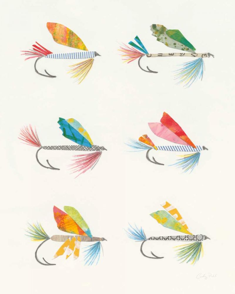 Angling in the Stream Lures art print by Courtney Prahl for $57.95 CAD