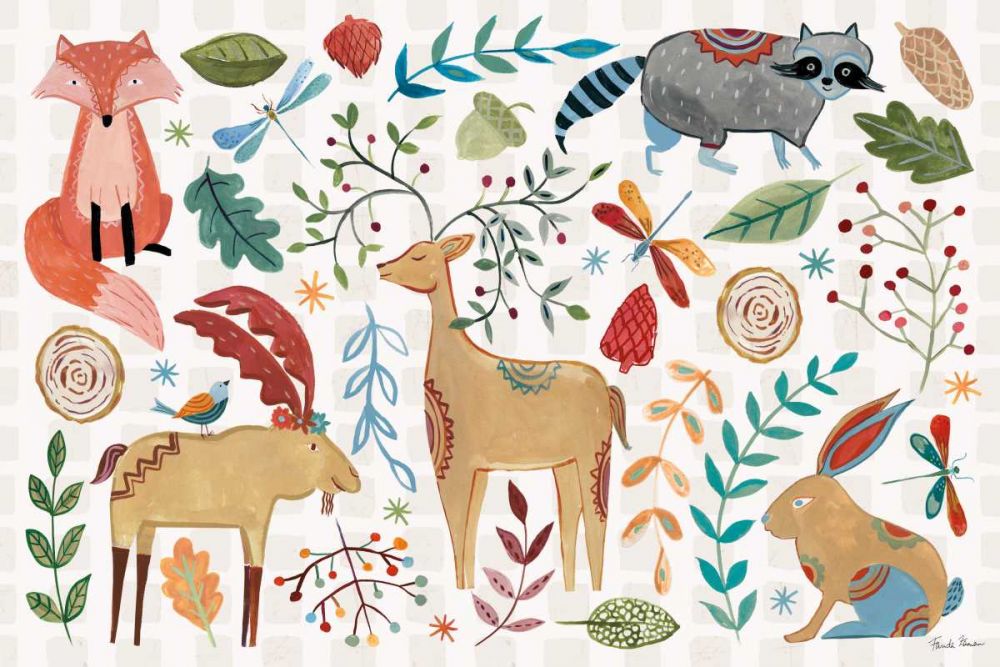 Whimsical Woodland I art print by Farida Zaman for $57.95 CAD