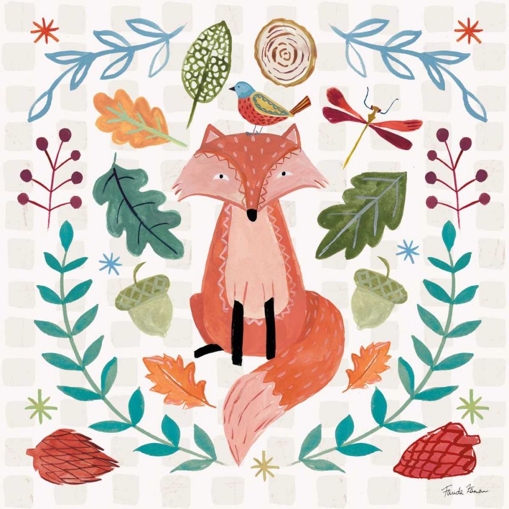 Whimsical Woodland II art print by Farida Zaman for $57.95 CAD